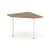 Дуб табак/Металл белый