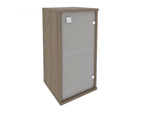 Шкаф низкий узкий 1 низкая дверь стекло правый 412x410x828 Style System images
