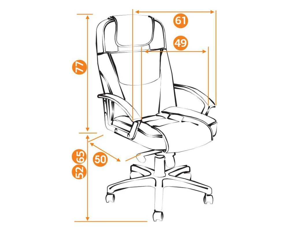 Кресло BERGAMO Chrome