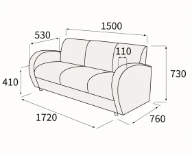 Диван 3-х местный Альфа Люкс images