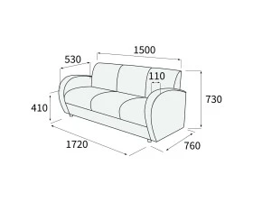 Диван 3-х местный Альфа Люкс images