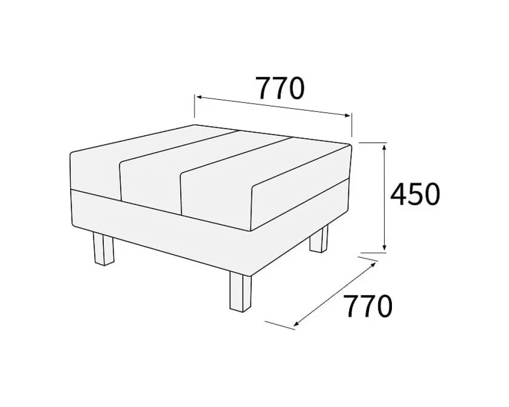 Банкетка 1-х мест. большая Лима