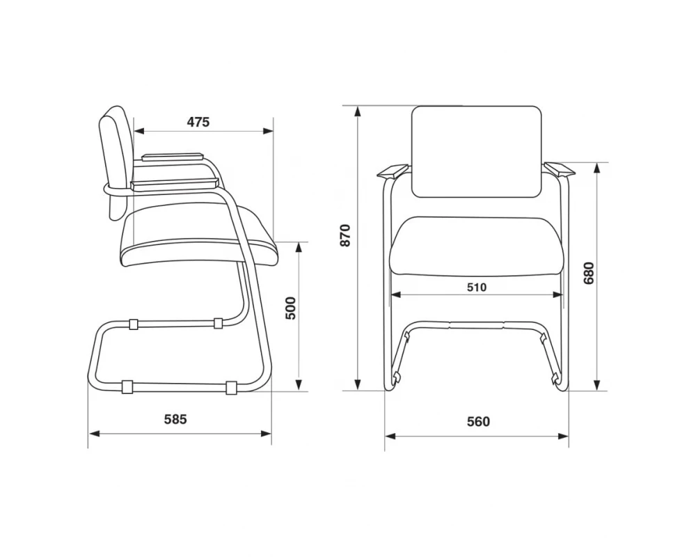 Кресло Бюрократ CH-271N-V