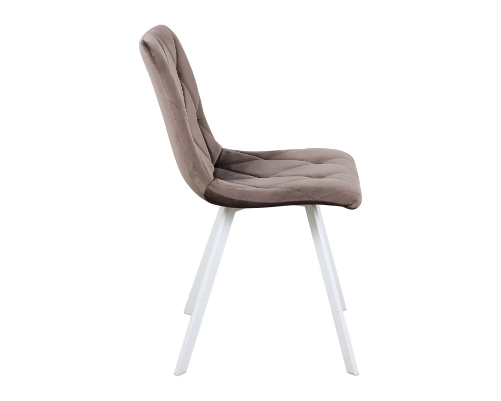 Стул обеденный Рокки ножки прямоугольные белые