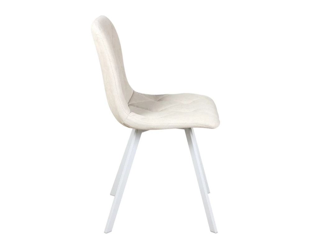 Стул обеденный Рокки ножки прямоугольные белые