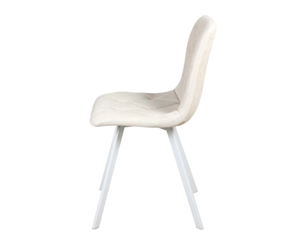 Стул обеденный Рокки ножки прямоугольные белые