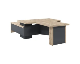 Стол руководителя с опорной тумбой T-818пр.0000 Торстон images