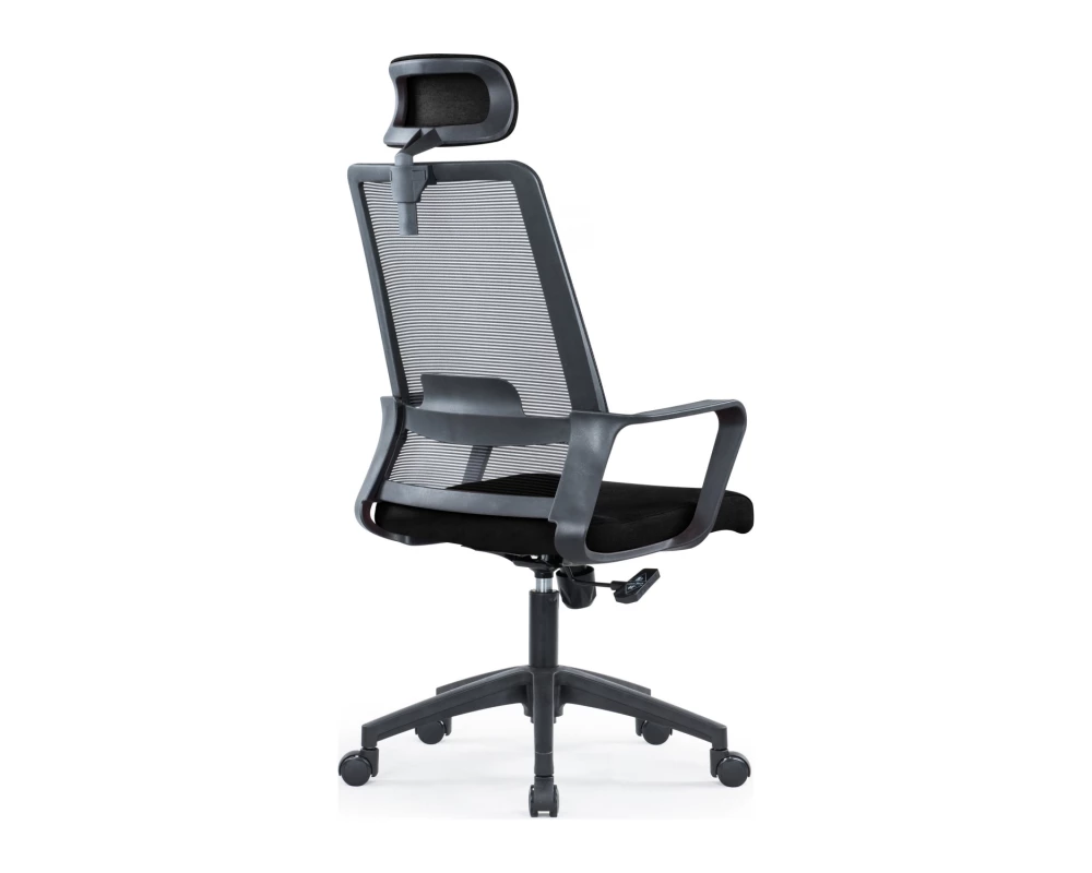 Кресло VIKING-91 MAS-A817 Сетка/Ткань, Черный