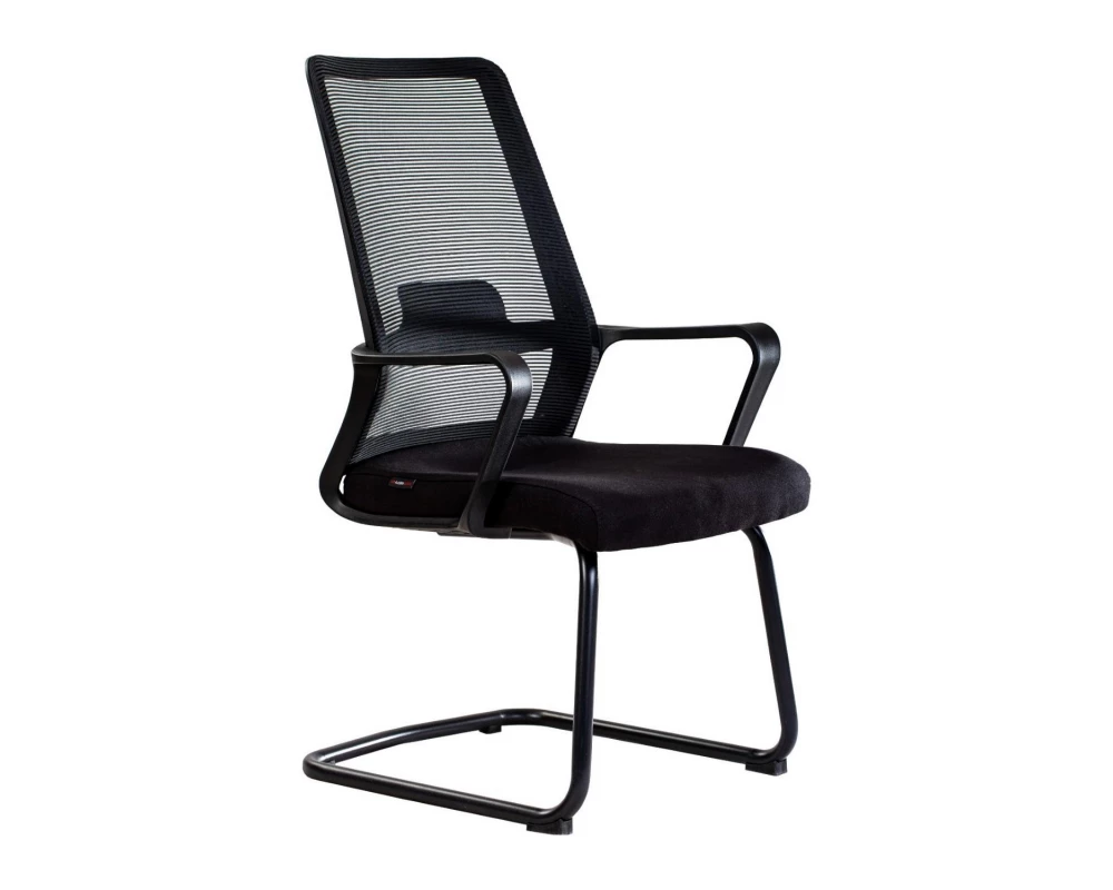 Кресло VIKING-93 MAS-V817 Сетка/Ткань, Черный