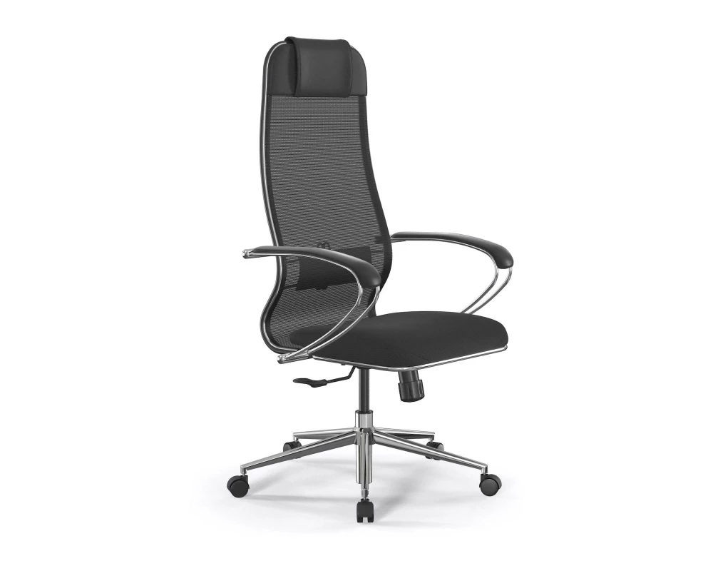 Кресло ErgoLife Set 15/подл.131/осн.Synchro 052 Сетка/Ткань, Черный