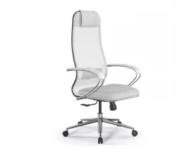 Кресло ErgoLife Set 5/подл.131/осн.Synchro 052 Сетка/Ткань, Белый images