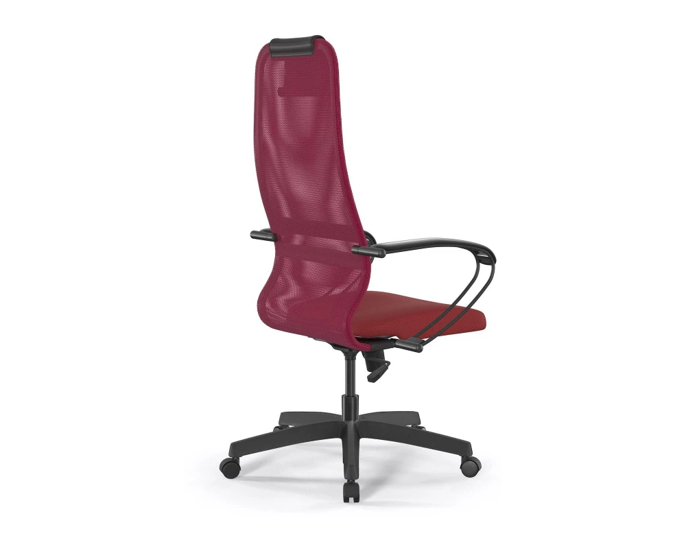 Кресло SU-B-8/подл.130/осн.001 Сетка/Ткань, Красный