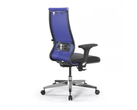 Кресло SynchroSit 10 B2-163D M20.B22.G18.W02 Сетка/Экокожа, Васильковый/Черный images