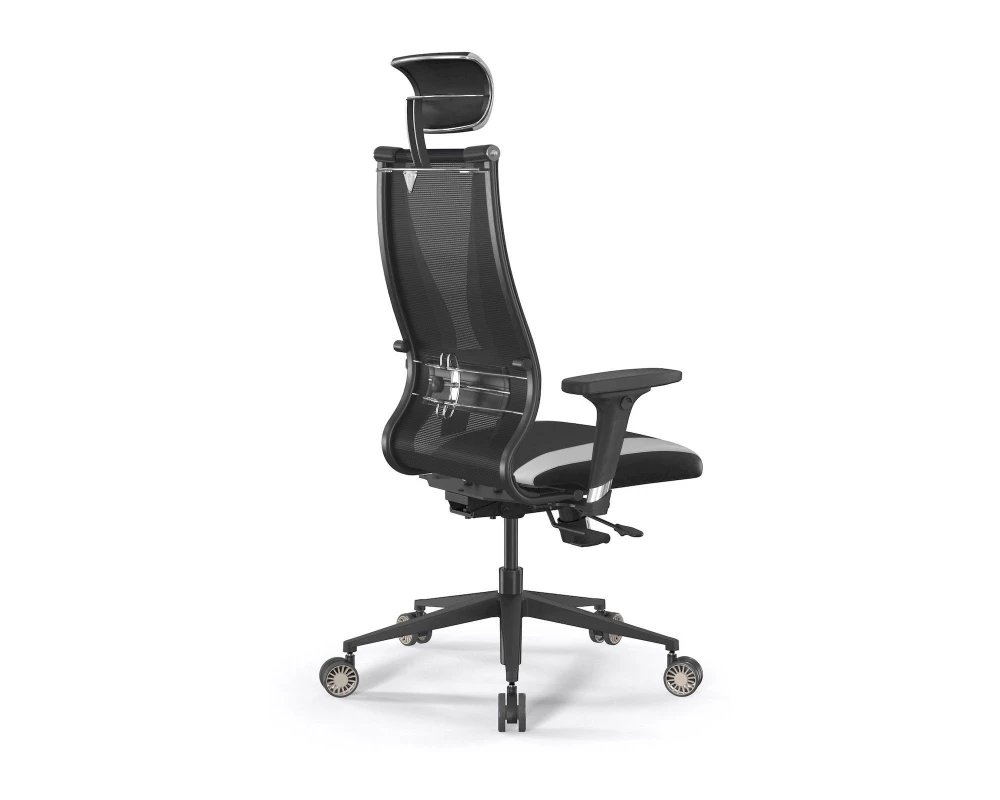 Кресло SynchroSit 10 B2-170D M18.B11.G19.W31 Ткань/Экокожа, Черный/Белый