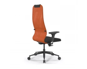 Кресло SynchroSit 8 B1-9D M25.B11.G19.W26 Сетка/Ткань, Оранжевый/Черный images