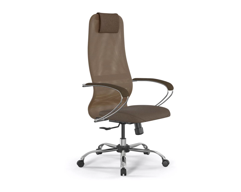 Кресло SynchroSit 8 B1-9K M25.B21.G20.W02 Сетка/Ткань, Светло-коричневый/Коричневый