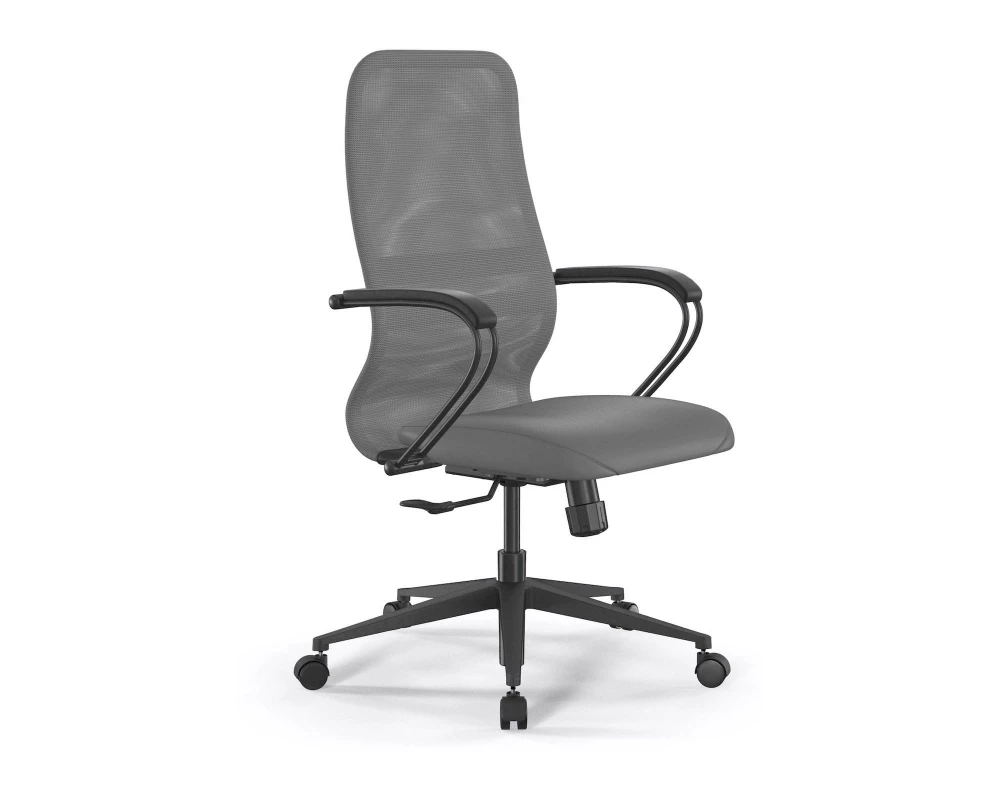 Кресло SynchroSit 8 B2-9K M25.B11.G19.W02 (подл.2) Сетка/Экокожа, Серый