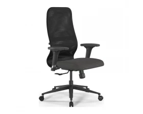 Кресло SynchroSit 8 B2-9D M25.B11.G19.W02 Сетка/Ткань, Черный/Темно-серый images