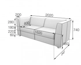 Диван 3-местный Nap3 Наполеон MVK Экокожа images