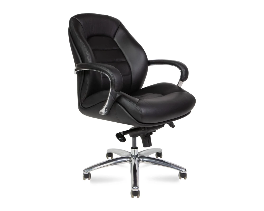 Кресло Norden Porsche LB Натуральная кожа, Черный