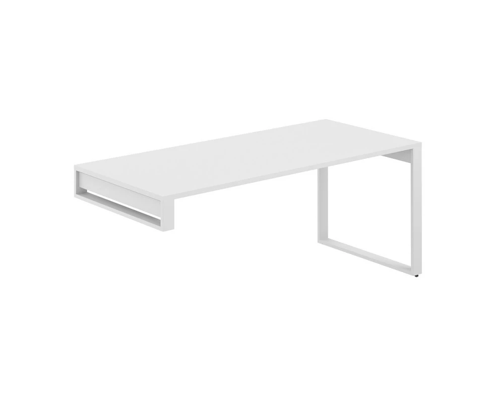 Стол 1800х800х750 на опорную тумбу Allegro cabinet Белый/Белый