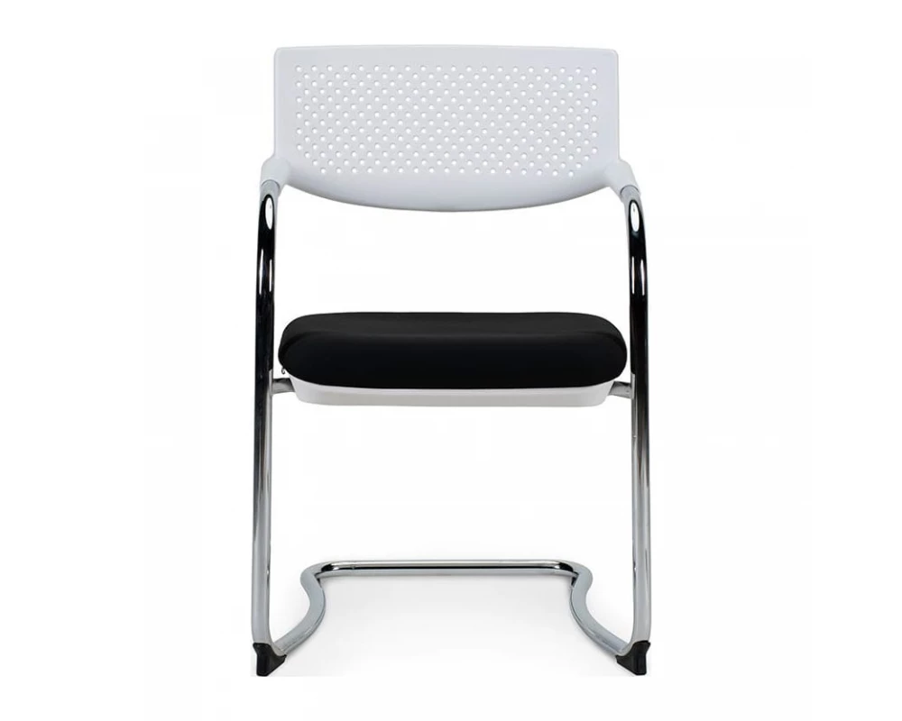 Кресло Norden Самба white CF Пластик/Ткань, Черный/Белый