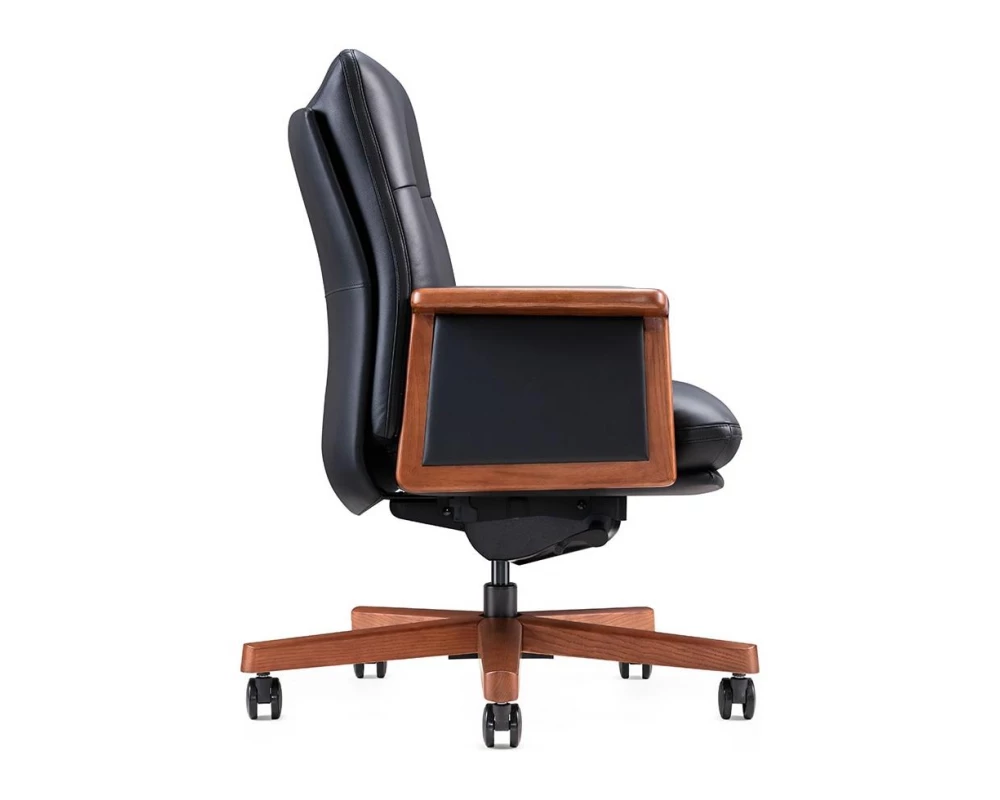 Кресло Norden Vivaldi LB Натуральная кожа, Черный