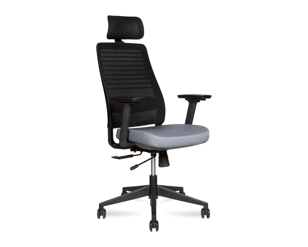 Кресло Norden Case Сетка/Ткань, Черный/Серый