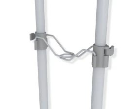 Вешалка гардеробная CH-4149 на колесиках Темно-серый/Светло-серый/Хром images
