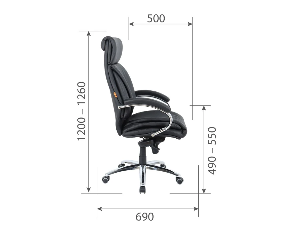 Кресло CHAIRMAN CH423 кожа