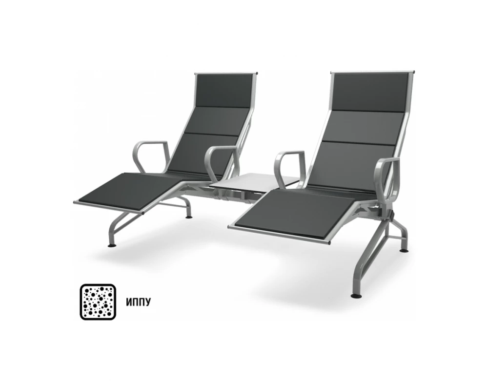 Многоместная секция Aero-шезлонг PU 4П со столиком